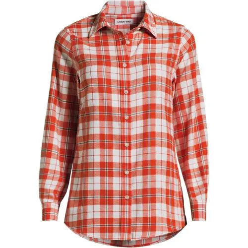 Flannel Boyfriend Long Sleeve Shirt