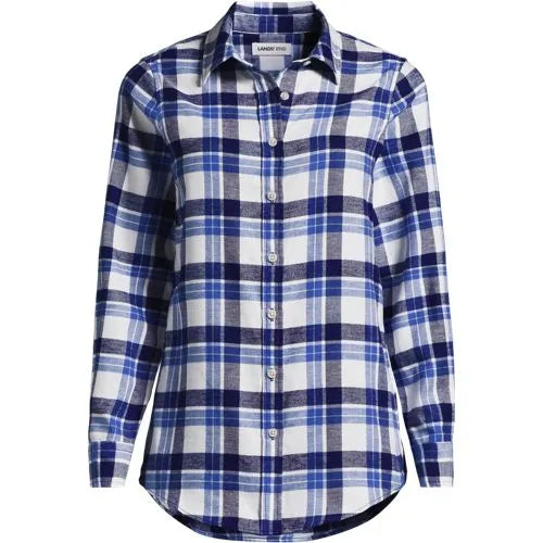Flannel Boyfriend Long Sleeve Shirt