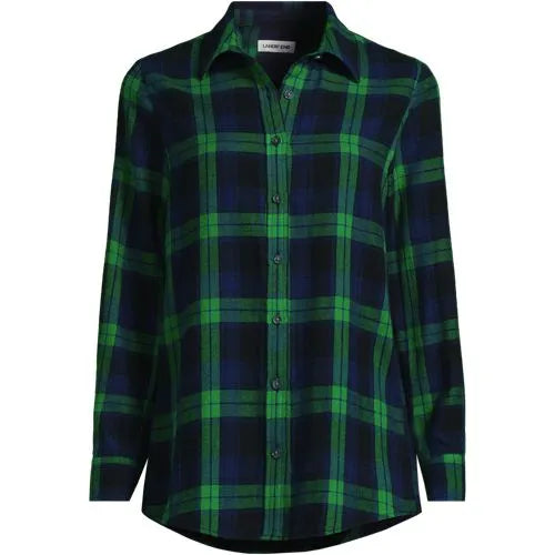 Flannel Boyfriend Long Sleeve Shirt