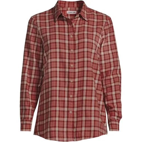 Flannel Boyfriend Long Sleeve Shirt