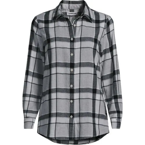 Flannel Boyfriend Long Sleeve Shirt
