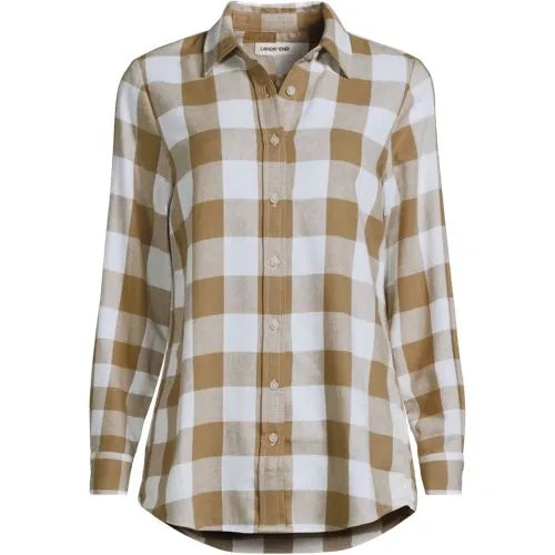 Flannel Boyfriend Long Sleeve Shirt