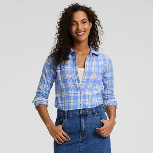 Flannel Boyfriend Long Sleeve Shirt