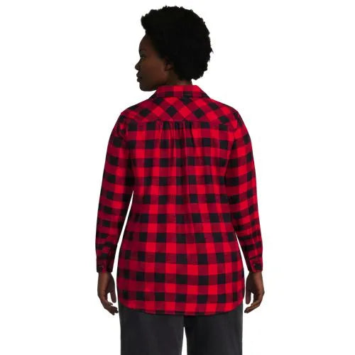 Flannel Boyfriend Long Sleeve Shirt