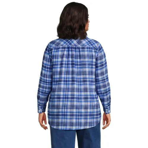 Flannel Boyfriend Long Sleeve Shirt