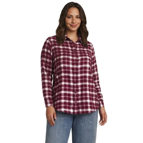 Flannel Boyfriend Long Sleeve Shirt