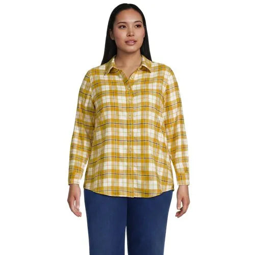 Flannel Boyfriend Long Sleeve Shirt