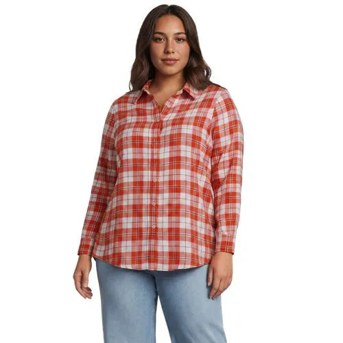Flannel Boyfriend Long Sleeve Shirt