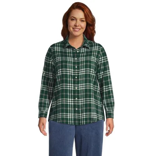 Flannel Boyfriend Long Sleeve Shirt