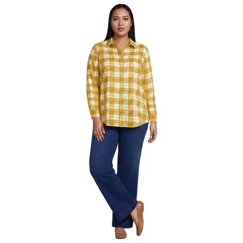 Flannel Boyfriend Long Sleeve Shirt