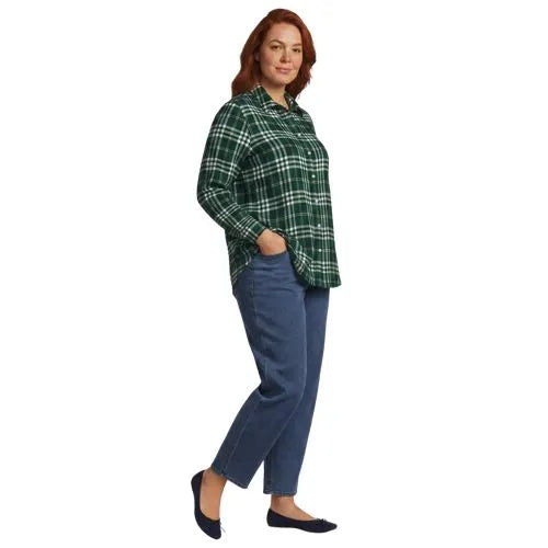 Flannel Boyfriend Long Sleeve Shirt