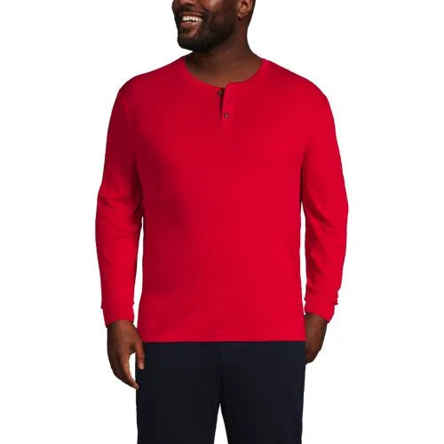 Men's Knit Rib Pajama Henley