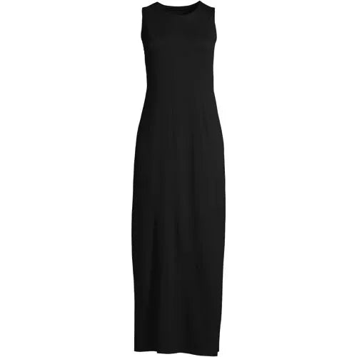 Women's Cotton Jersey Sleeveless Swim Cover-up Maxi Dress