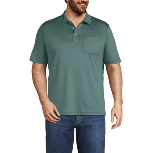 Men's Short Sleeve Cotton Supima Polo Shirt with Pocket