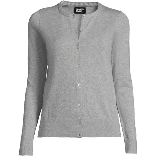Women's Fine Gauge Cotton Cardigan Sweater