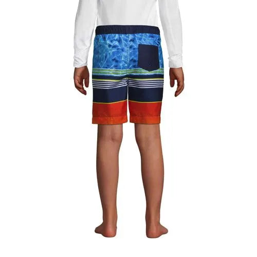 Boys Printed Volley Swim Trunks
