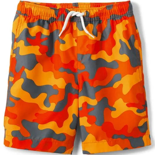 Boys Printed Volley Swim Trunks