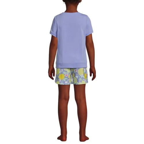 Girls Short Sleeve Tee and Shorts Pajama Set