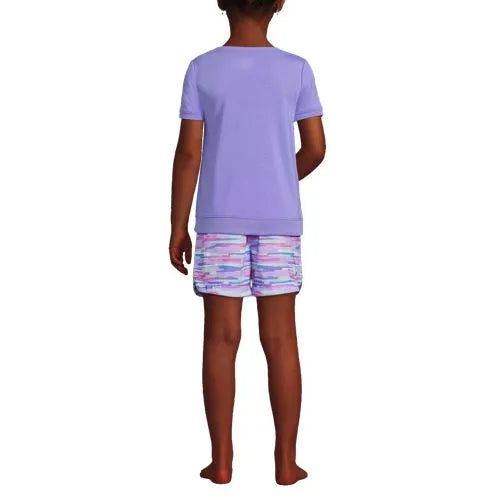 Girls Short Sleeve Tee and Shorts Pajama Set