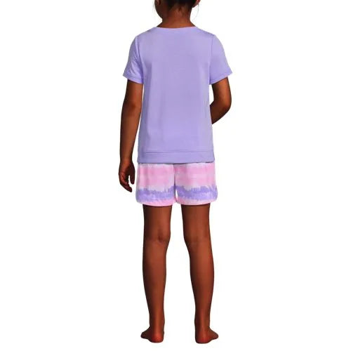 Girls Short Sleeve Tee and Shorts Pajama Set