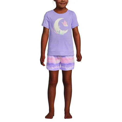 Girls Short Sleeve Tee and Shorts Pajama Set