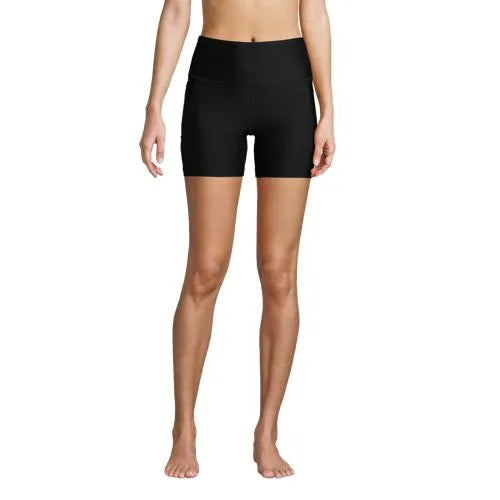 Women's 6" High Waisted Bike Swim Shorts