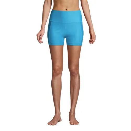 Women's 6" High Waisted Bike Swim Shorts