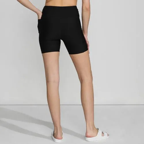 Women's 6" High Waisted Bike Swim Shorts
