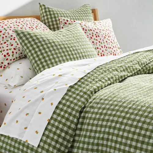 Cotton Seersucker Duvet Bed Cover