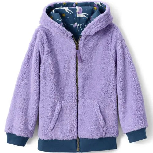 Kids Husky Reversible Sherpa Fleece Hoodie
