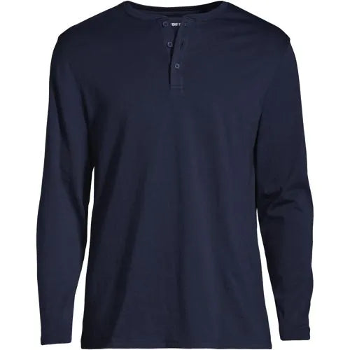 Men's Long Sleeve Cotton Supima Henley