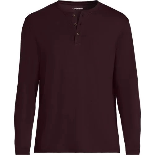 Men's Long Sleeve Cotton Supima Henley