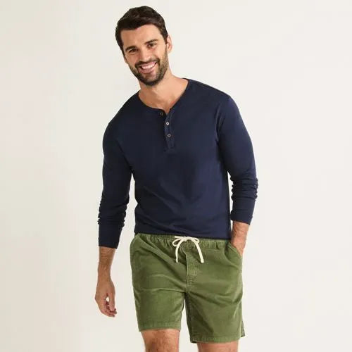 Men's Long Sleeve Cotton Supima Henley