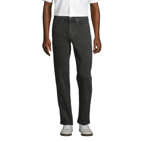 Men's Stretch Traditional Fit Jean Washed Black