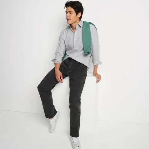 Men's Stretch Traditional Fit Jean Washed Black