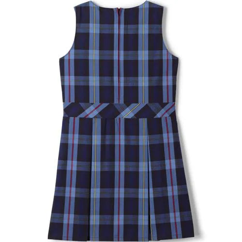 Girls Plaid Jumper Top of Knee