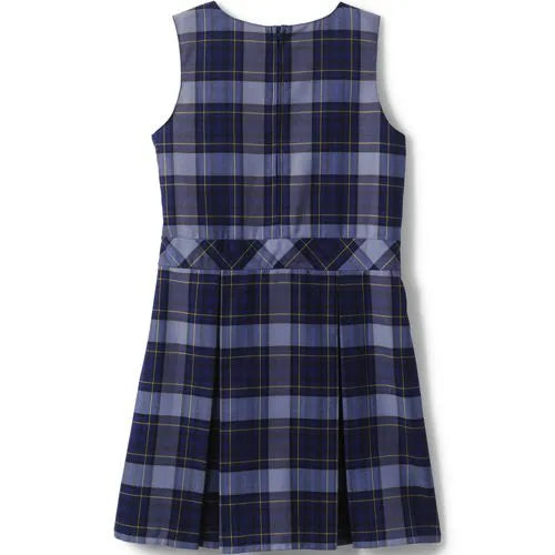 Girls Plaid Jumper Top of Knee