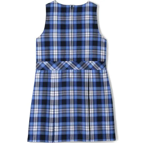 Girls Plaid Jumper Top of Knee