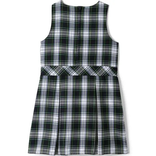 Girls Plaid Jumper Top of Knee