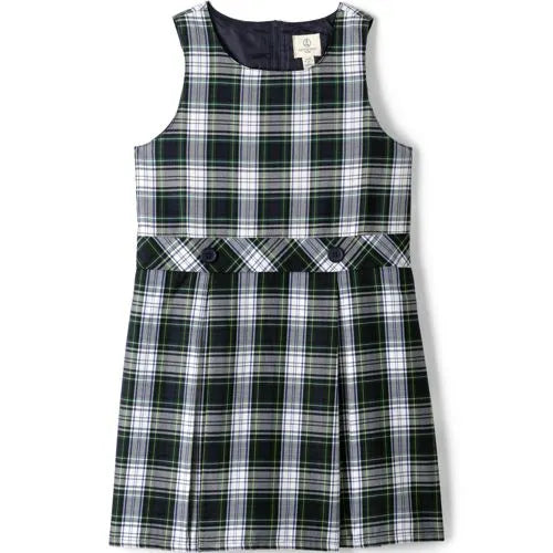 Girls Plaid Jumper Top of Knee