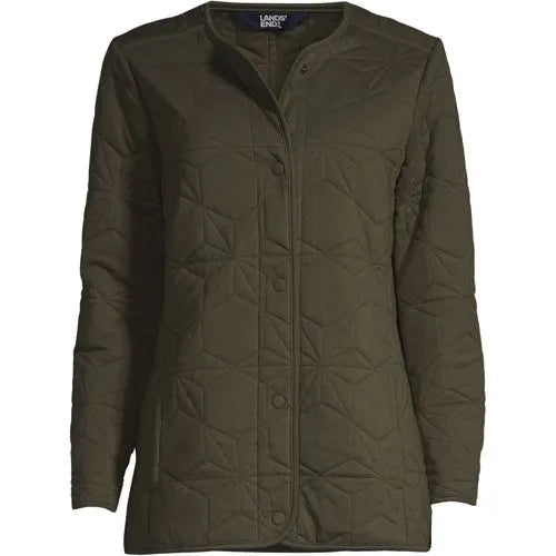 Women's Cotton Quilted Long Insulated Jacket