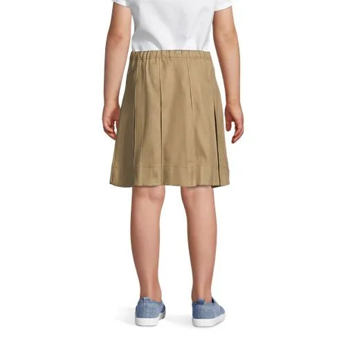 Girls Box Pleat Skirt Top of Knee