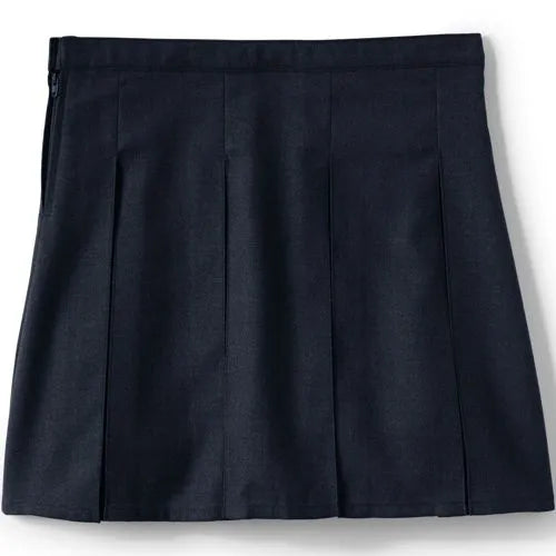 Girls Box Pleat Skirt Top of Knee