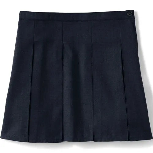 Girls Box Pleat Skirt Top of Knee