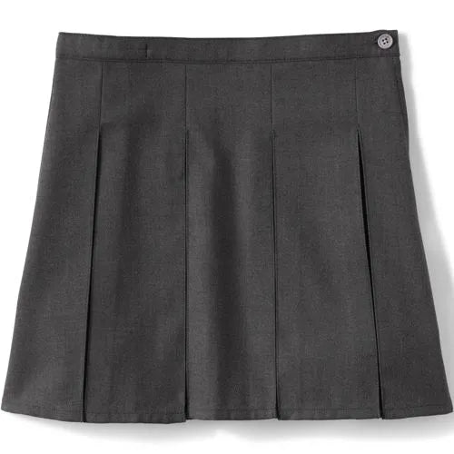 Girls Box Pleat Skirt Top of Knee