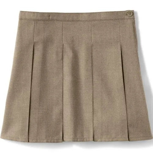 Girls Box Pleat Skirt Top of Knee