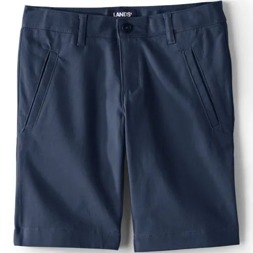 School Uniform Girls Stretch Chino Bermuda Shorts