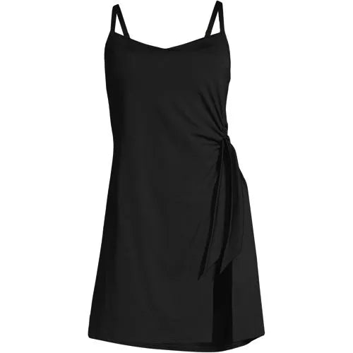 Women's Chlorine Resistant Sweetheart Swim Dress One Piece Swimsuit