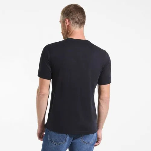 Men's Short Sleeve Cotton Supima Jersey Henley