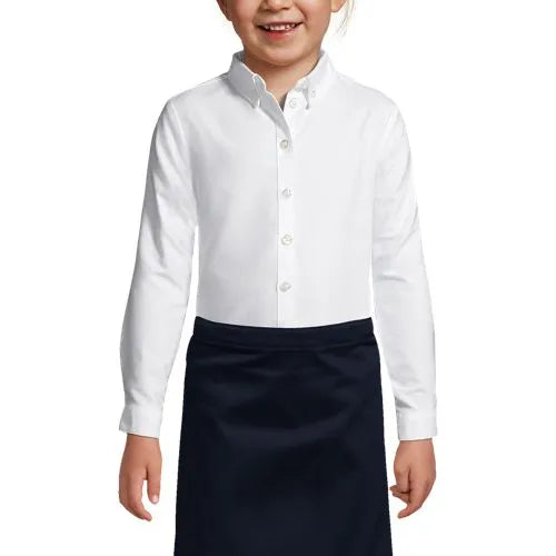 Girls Long Sleeve Oxford Dress Shirt